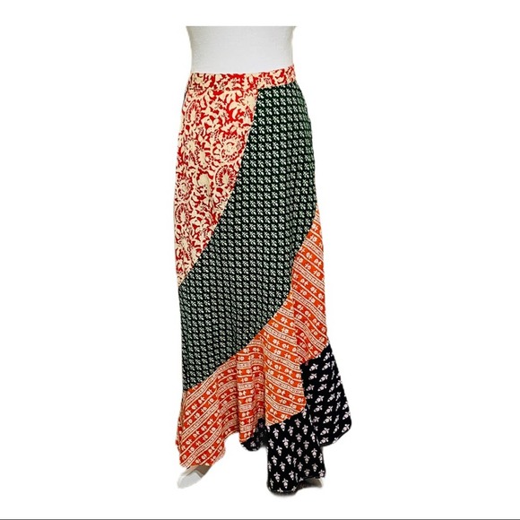 Free People Medley Patchwork Maxi Skirt - Picture 2 of 6